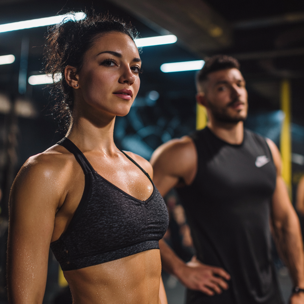 45 yoshdagi uzbek erkak xotirjam fitness mashqlari qilayotgan, tabassumli, tinch muhitda, meditativ harakat namoyish etayotgan